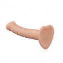SEMI-REALISTIC DUAL DENSITY BENDABLE DILDO VANILLA - L