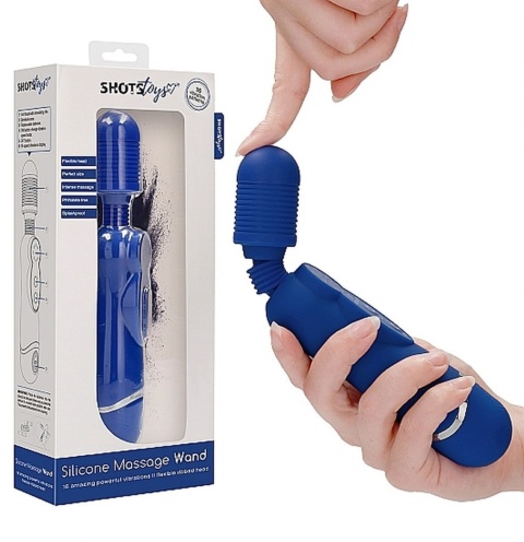 Silicone Massage Wand - Blue Silicone Massage Wand - Blue