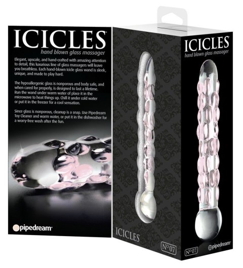 Dildo szklane 17,8 cm Icicles No. 7 Dildo szklane 17,8 cm Icicles No. 7