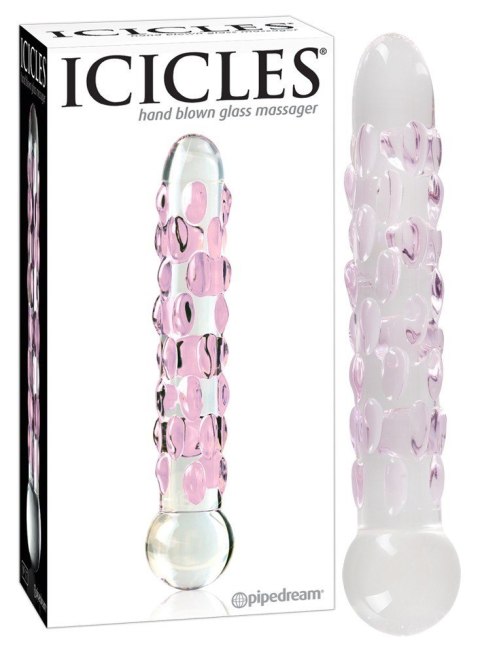 Dildo szklane 17,8 cm Icicles No. 7 Dildo szklane 17,8 cm Icicles No. 7