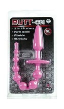 Korek analny Butt-On 2 in 1 Ecstasy 30,5 cm różowy