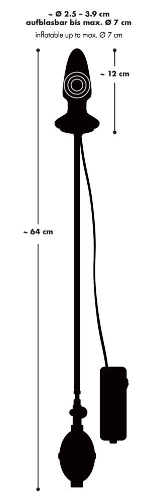 KOREK ANALNY LATEKS POMPOWANY WIBRACJE GRUBY 12CM KOREK ANALNY LATEKS POMPOWANY WIBRACJE GRUBY 12CM