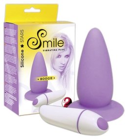 Korek analny silikonowy Boogie z wibracjami 19 cm Sweet Smile