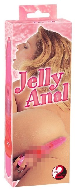 Wibrator analny - Jelly Anal Pink