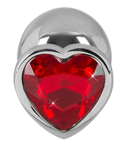 Korek analny aluminiowy Diamond Serce 8,2 cm Korek analny aluminiowy Diamond Serce 8,2 cm