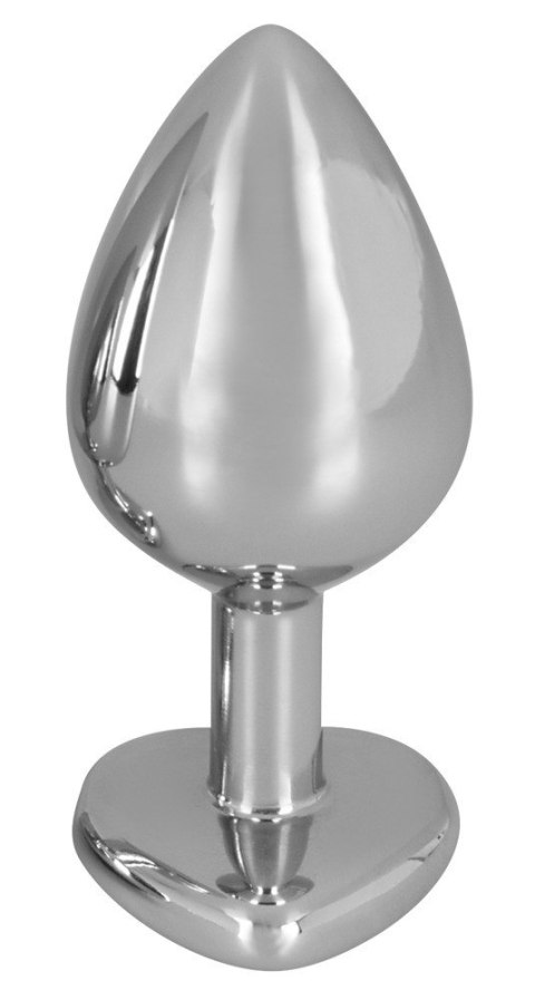 Korek analny aluminiowy Diamond Serce 8,2 cm Korek analny aluminiowy Diamond Serce 8,2 cm