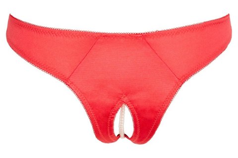 Stringi z perłami czerwone XL