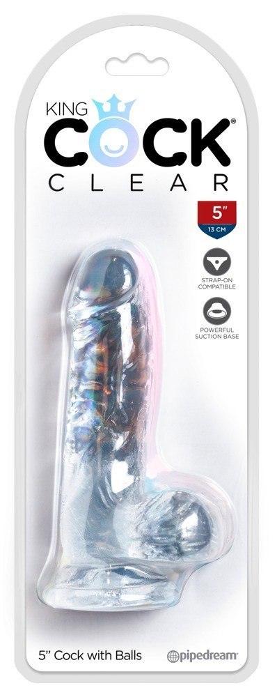 Dildo z przyssawką 15,2 cm King Cock Clear Dildo z przyssawką 15,2 cm King Cock Clear