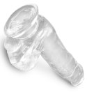 Dildo z przyssawką 17,8 cm King Cock Clear
