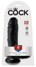 Dildo z przyssawką 20 cm King Cock