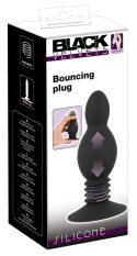 Korek analny silikonowy Bouncing 11,8 cm Black Velvets