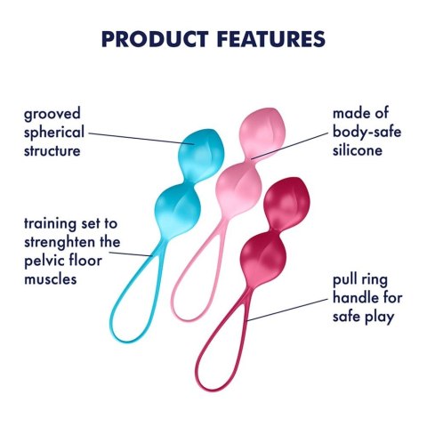 Kulki Satisfyer podwójne 3 szt. Kulki Satisfyer podwójne 3 szt.