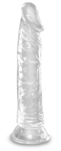 Dildo z przyssawką 21,8 cm King Cock Clear
