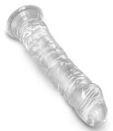 Dildo z przyssawką 21,8 cm King Cock Clear