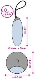 Jajeczko silikonowe z wibracjami 8 cm