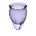 Satisfyer - kubeczki menstruacyjne fioletowe - zestaw