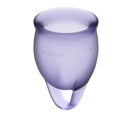 Satisfyer - kubeczki menstruacyjne fioletowe - zestaw