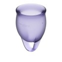 Satisfyer - kubeczki menstruacyjne fioletowe - zestaw