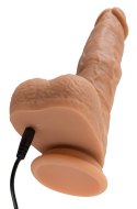 Wibrator silikonowy z funkcją pchnięcia 21 cm