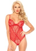 Bielizna-Lace and sheer mesh teddy