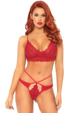 Bielizna-Lace bralette and thong