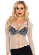 Bielizna-Long Sleeves Fishnet Top