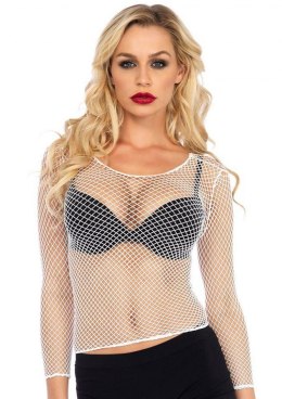 Bielizna-Long Sleeves Fishnet Top