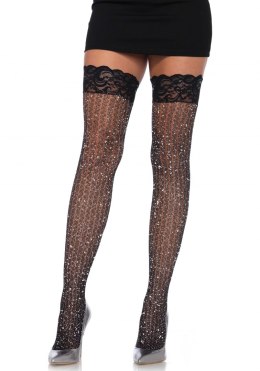 Bielizna-Lurex cable stay ups
