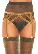 Bielizna-Lurex elastic garter belt