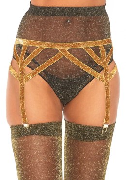 Bielizna-Lurex elastic garter belt