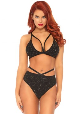 Bielizna-Lurex opaque bra and bottom