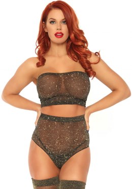 Bielizna-Lurex opaque bra and bottom