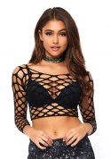 Bielizna-Net long sleeved crop top