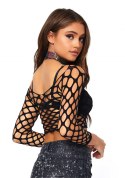 Bielizna-Net long sleeved crop top