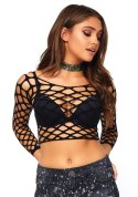 Bielizna-Net long sleeved crop top