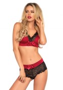 Bielizna-Satin spandex bralette, string