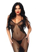Bielizna-Seamless net and lace dress