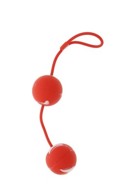 Kulki-MARBILIZED DUO BALLS - RED