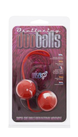 Kulki-MARBILIZED DUO BALLS - RED