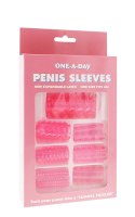 Stymulator-ONE-A-DAY PENIS SLEEVES PINK