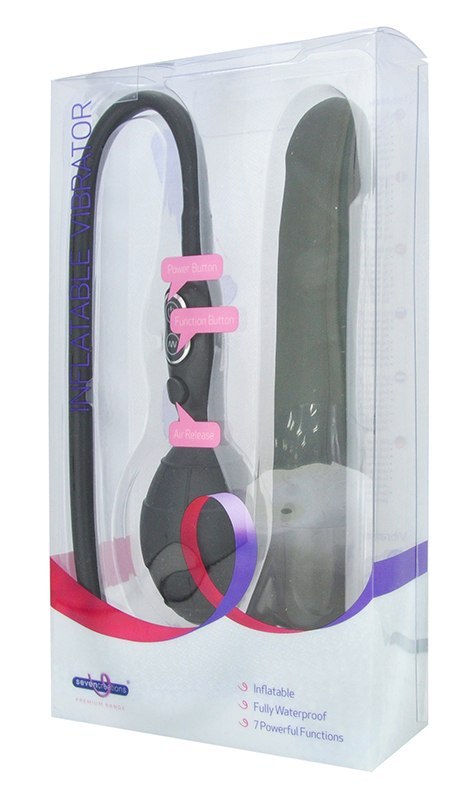 Wibrator-PREMIUM RANGE INFLATABLE VIBRATOR BLACK Wibrator-PREMIUM RANGE INFLATABLE VIBRATOR BLACK