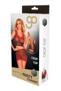 Bielizna-GP DATEX PRINTED CROP TOP RED, M
