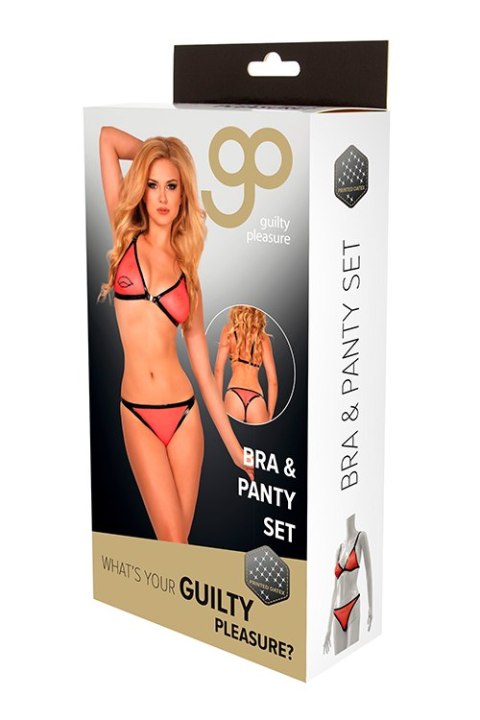 Bielizna-GP PRINTED BRA & PANTY SET, M Bielizna-GP PRINTED BRA & PANTY SET, M