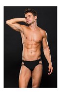Bielizna-SMALL LOGO ELASTIC SPORT JOCK BLACK S/M