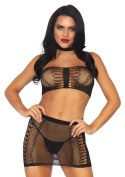 Bielizna-Bielizna-Bandeau top and mini skirt