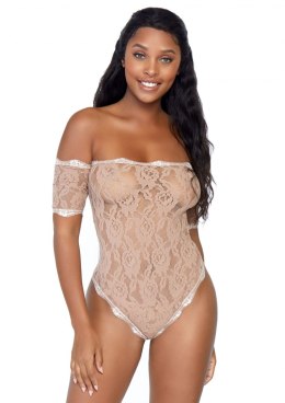 Bielizna-Crotchless teddy cuff sleeves