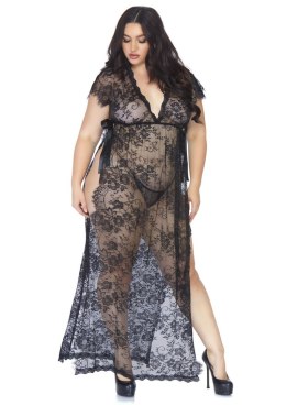 Bielizna-Lace kaften robe and thong +