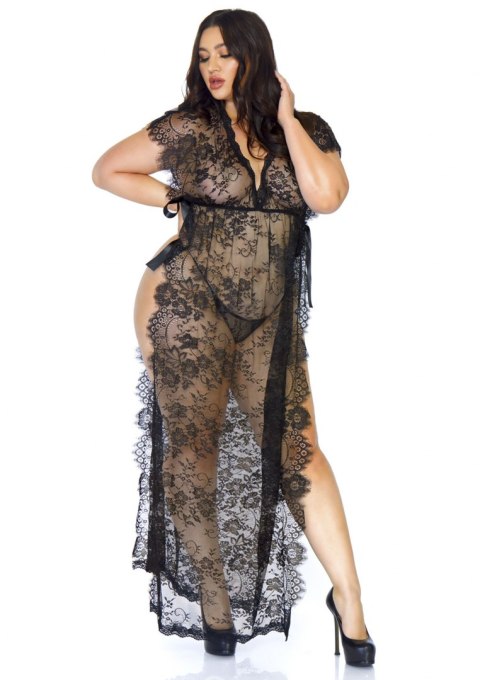 Bielizna-Lace kaften robe and thong + Bielizna-Lace kaften robe and thong +