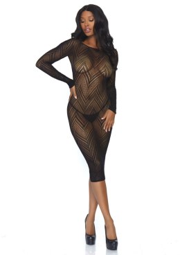 Bielizna-Long sleeved body con dress