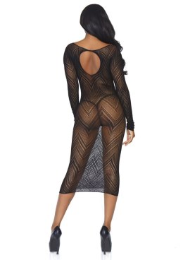 Bielizna-Long sleeved body con dress